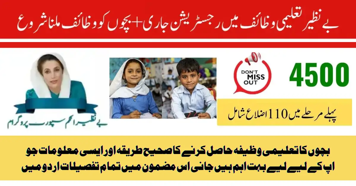 Benazir Taleemi Wazifa: Who Can Apply and How to Get Financial Aid for Your Child's Education?