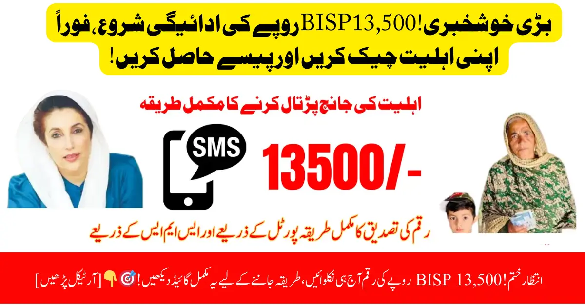 BISP 8171 Eligibility Check Rs 13,500: Verify Your Payment & Receive Financial Assistance Now!