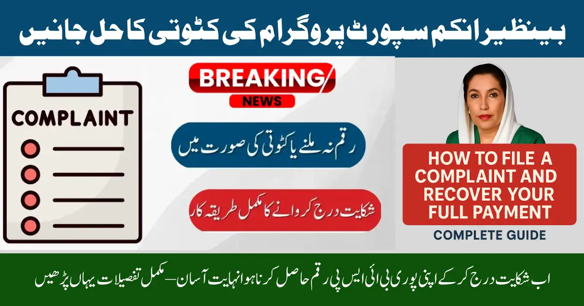 BISP Payment Deductions Reporting: How to File a Complaint and Recover Your Full Payments
