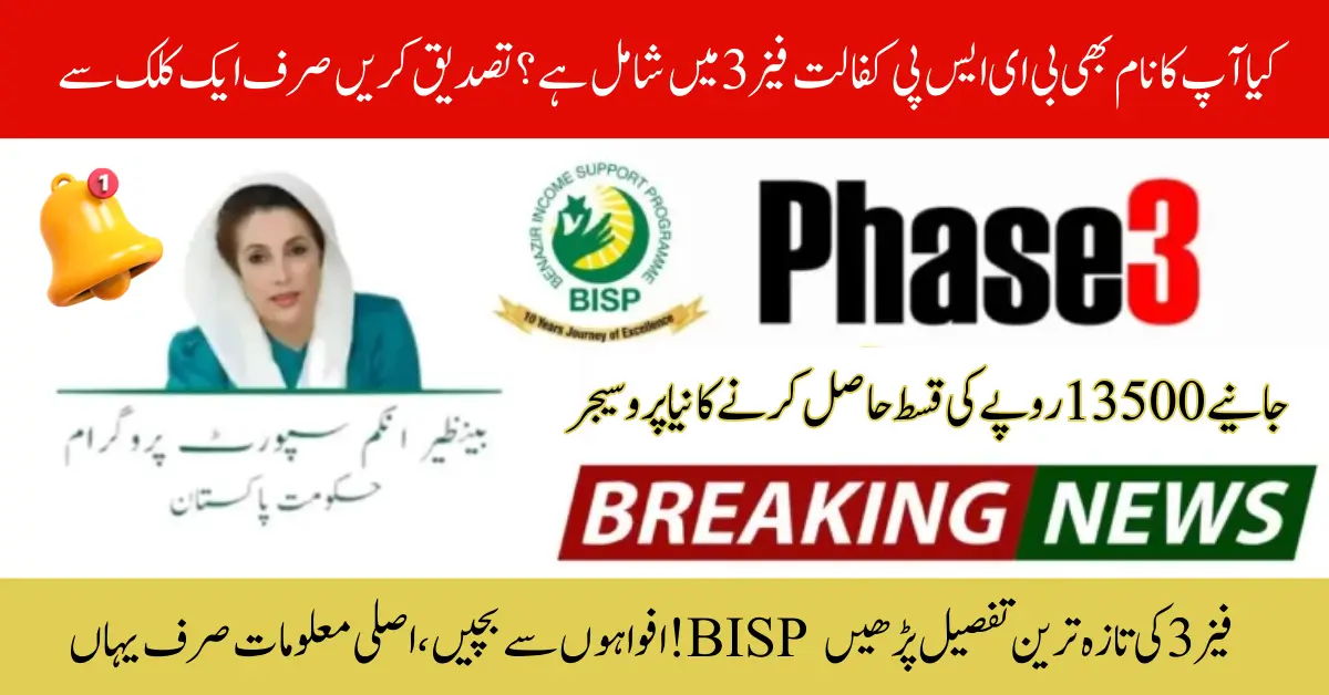 Who Qualifies for Benazir 8171 Phase 3? Check from Home – May 2025 Update