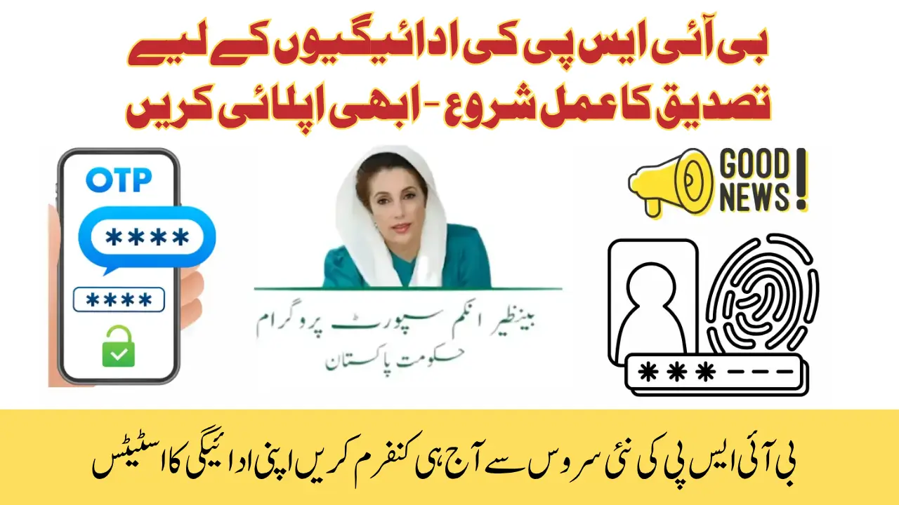 BISP 8171 Payment Eligibility Confirmation Process Start Ho Gaya Ghar Baithe Status Check Krain