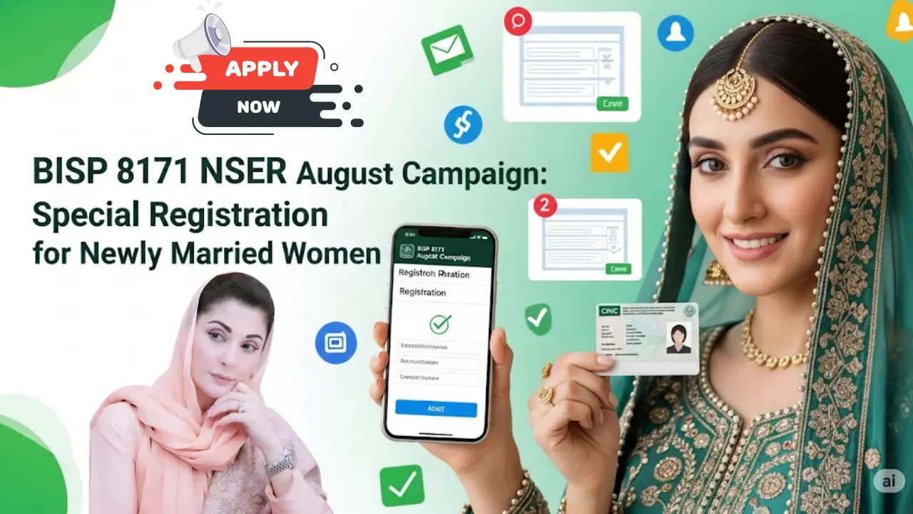 BISP 8171 NSER August Campaign: Special Registration Drive for Newly Married Women in 2025